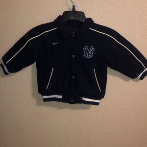 Toddler Sz 2T Reversible Varsity/ Puffer Coat New York Yankees. Unisex